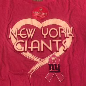 New York Giants Breast Cancer Awareness Tee Shirt